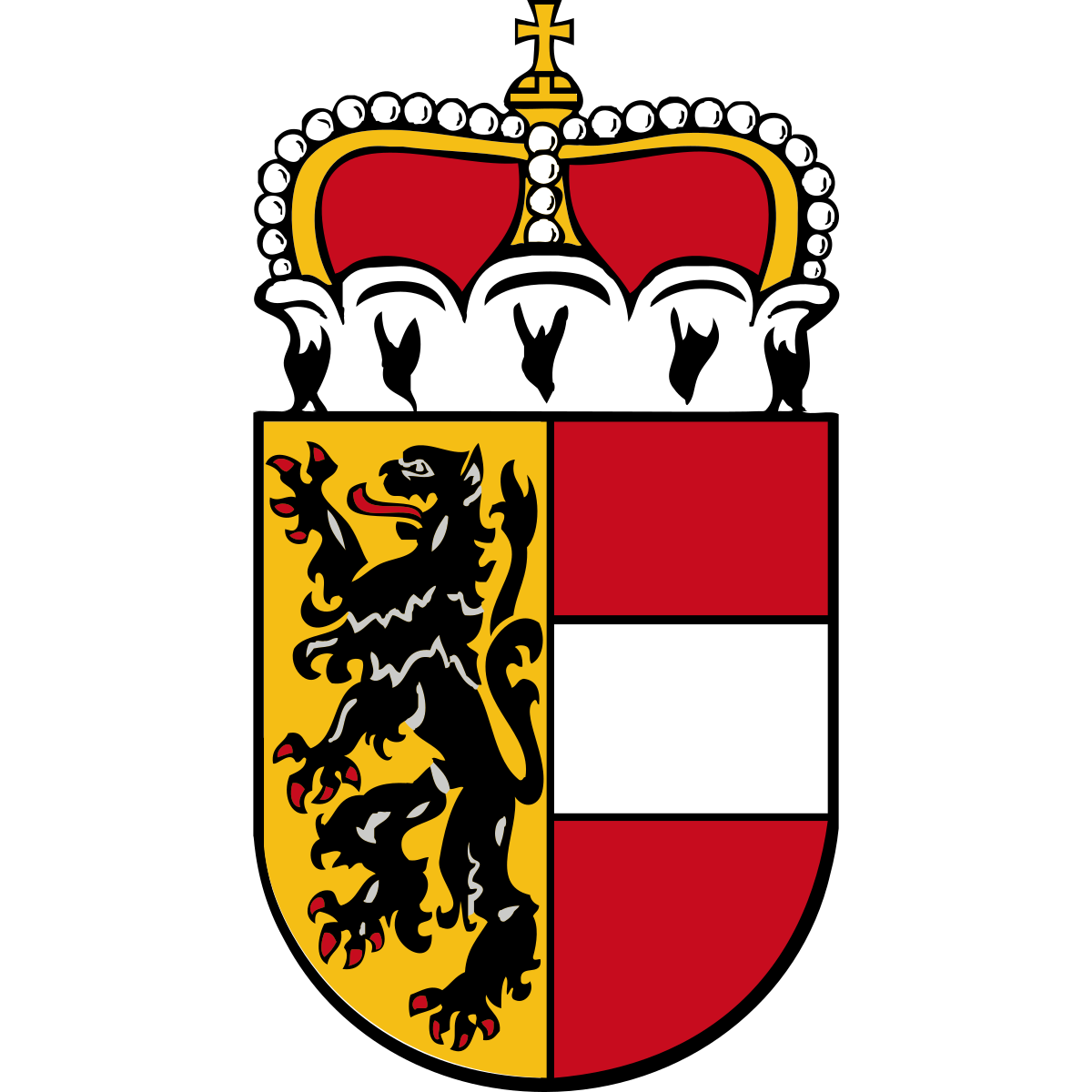 Wappen des Bundeslandes Salzburg, Oesterreich