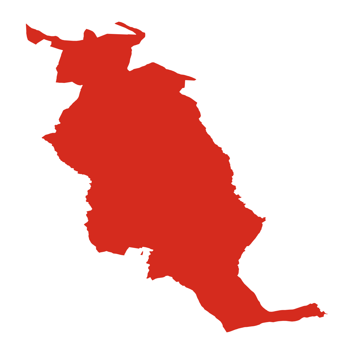 Stadtgrenzkarte von Burgfeld, Bundesland Steiermark, Oesterreich