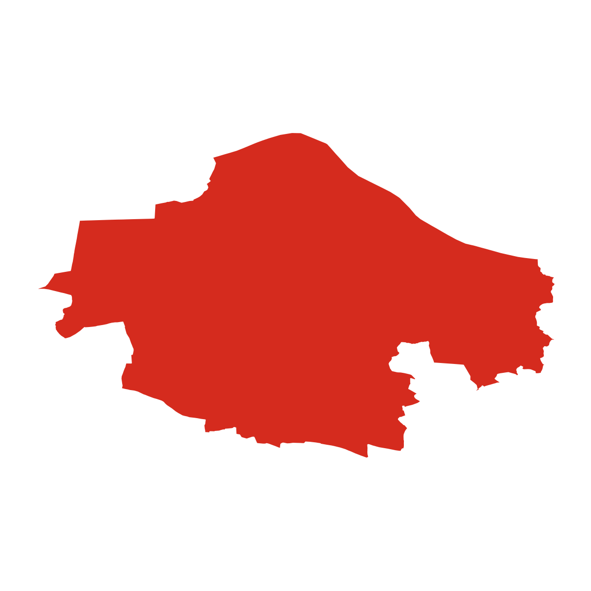 Stadtgrenzkarte von Dörnbach, Bundesland Oberösterreich, Oesterreich