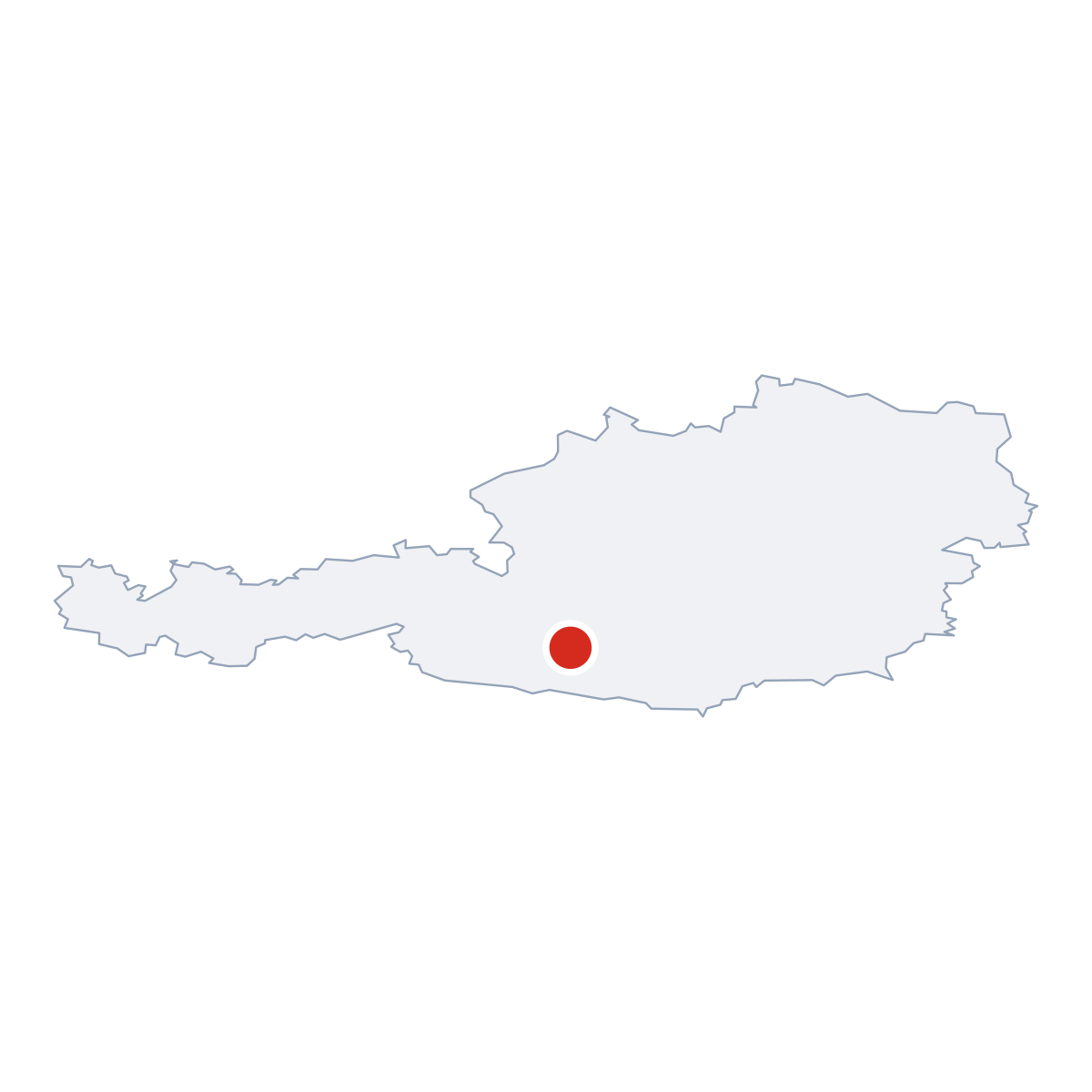 Lage von Gmünd auf der Oesterreich-Karte
